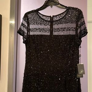 NWT Adrianna Papell Beaded long gown size 14P